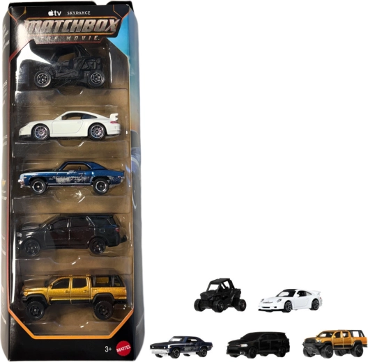 Mattel Matchbox The Movie Villain Pursuit – 5 darabos kisautó szett