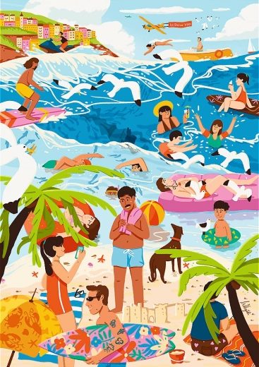 Trefl puzzle Premium Plus A színek művészete: Forró nyáron 1000 darab