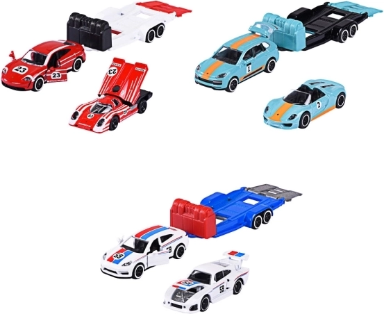 Majorette Porsche utánfutóval 1:64 – fém modellek készlete