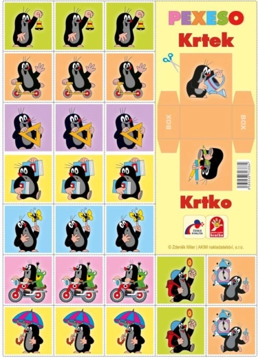 Pexeso Ábécé – papír pexeso 20 képes hármassal
