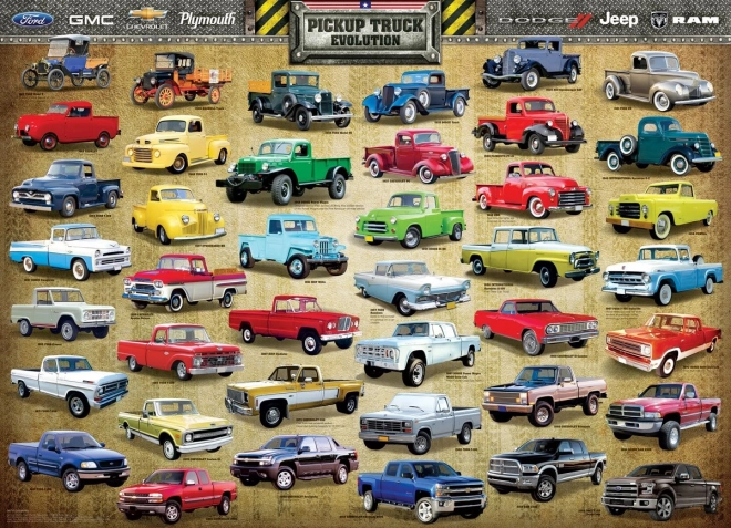 EUROGRAPHICS pickupok fejlődése puzzle, 1000 darab
