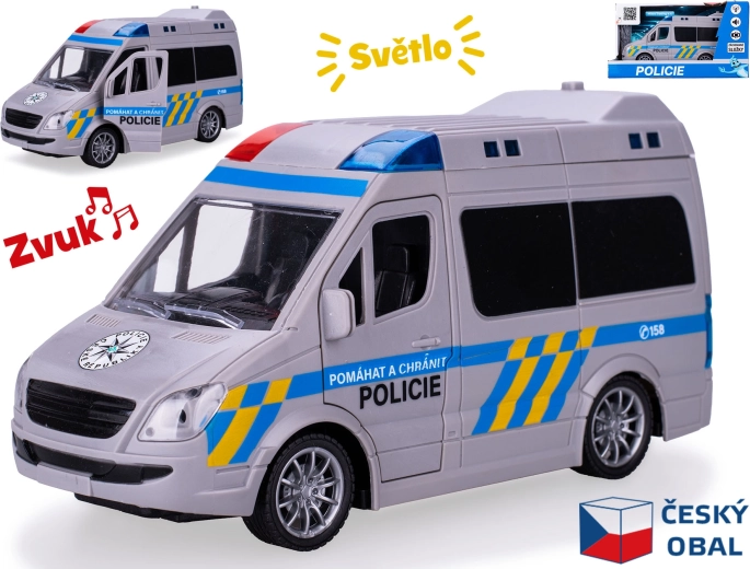 Cseh rendőrautó 1:20 fényekkel és hangokkal