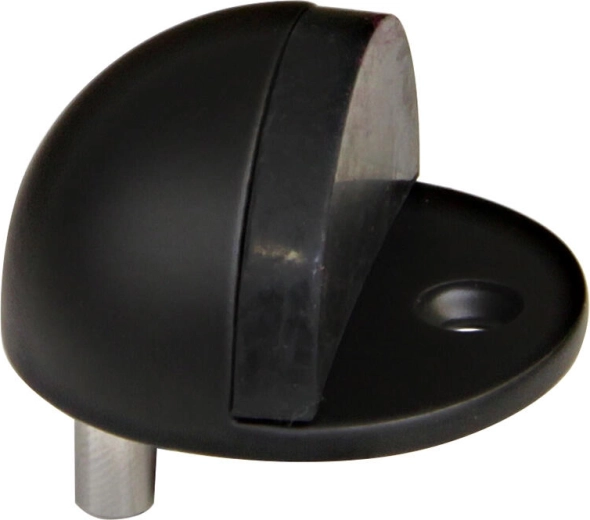 Rozsdamentes acél ajtóütköző 43 × 24 mm, matt fekete