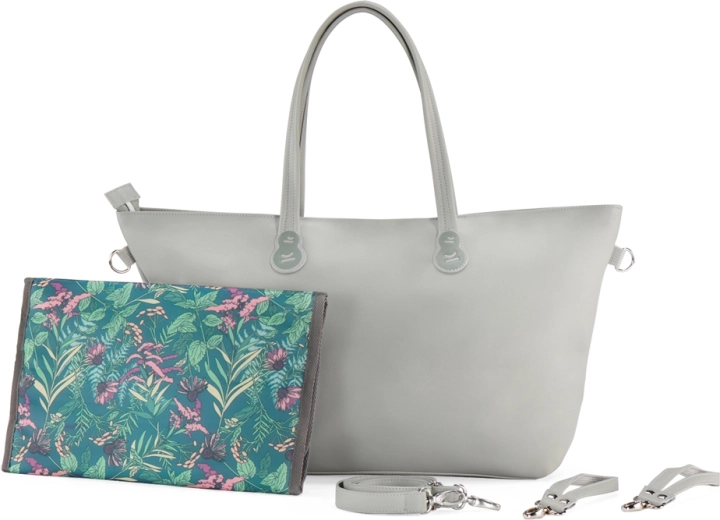 KINDERKRAFT Treasurebag pelenkázótáska Light Grey Nature Vibes