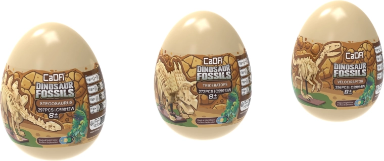 Három dinoszaurusz egyetlen kollekcióban