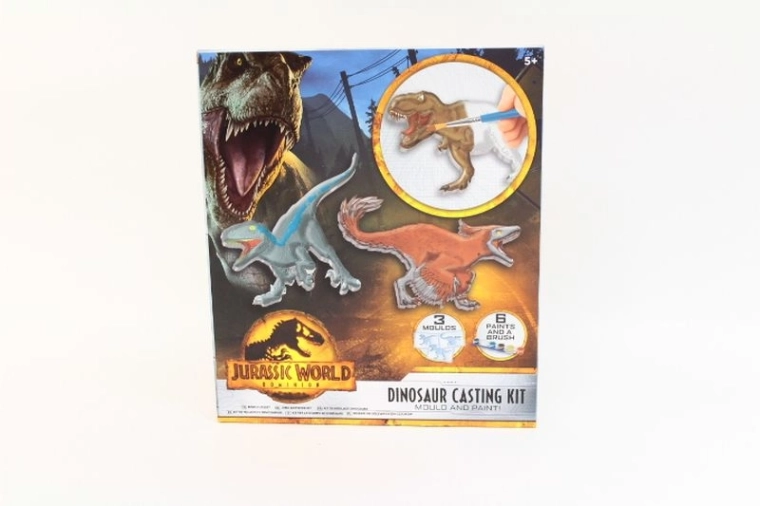 Jurassic World készlet dinoszaurusz gipszmodell öntéséhez festékekkel
