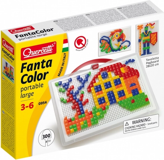 Quercetti FantaColor Portable mozaik 300 db – formák