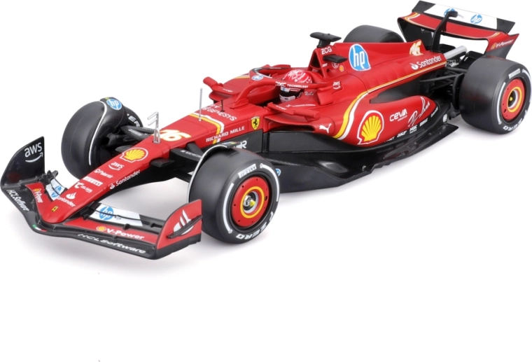 Bburago Ferrari SF-24 (2024) Charles Leclerc 1:24 akril dobozban