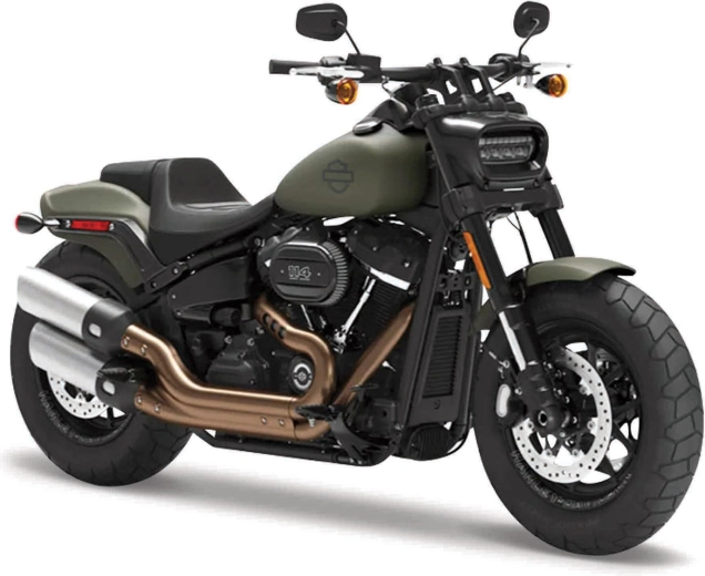 Maisto Harley-Davidson Fat Bob 114 1:18 zöld