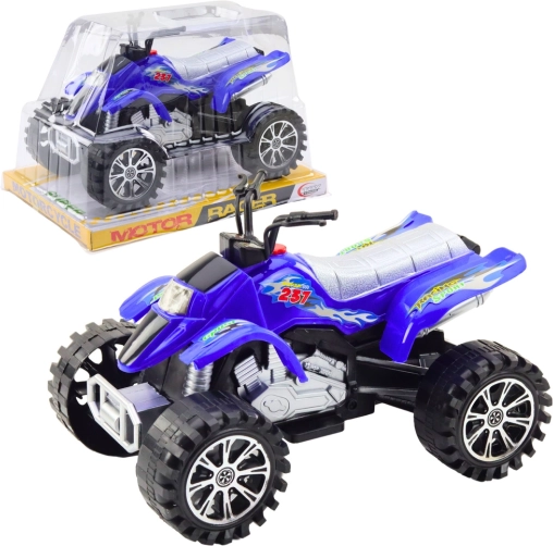 Terepjáró gyerek quad felhúzható hajtással, kék
