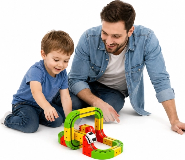 Színes elemek és stabil szerkezet