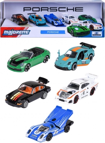 MAJORETTE PORSCHE járműkészlet, 5 db