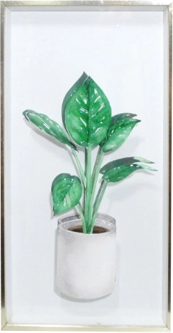 Keretbe foglalt virágos kép 20 × 40 cm