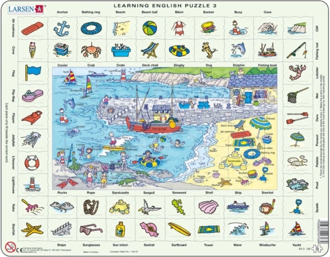 Larsen puzzle Angol - A tengernél 70 darabbal