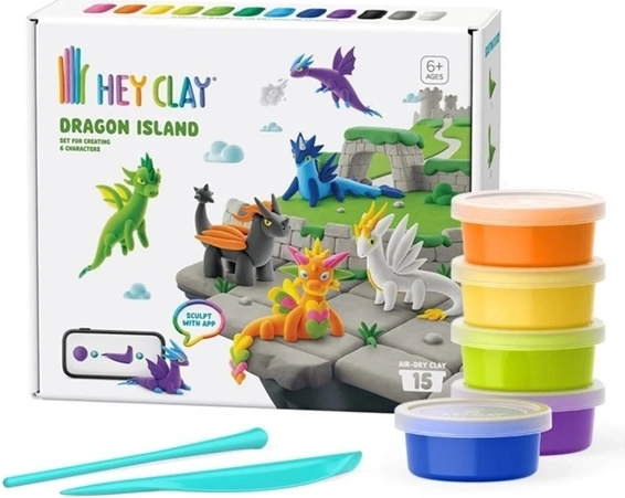 HeyClay sárkánysziget – kreatív gyurmázókészlet