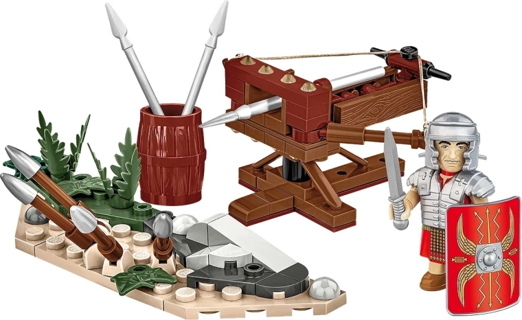 Működő római ballista lövéssel