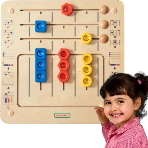 MASTERKIDZ gyémánt alakválogató Montessori falitábla