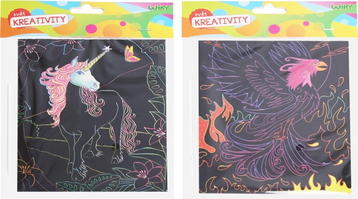 Kaparással előhívható képek 18 × 14,5 cm – 4 lapos készlet