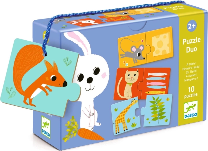 DJECO Duo puzzle Mi lesz ma ebédre?