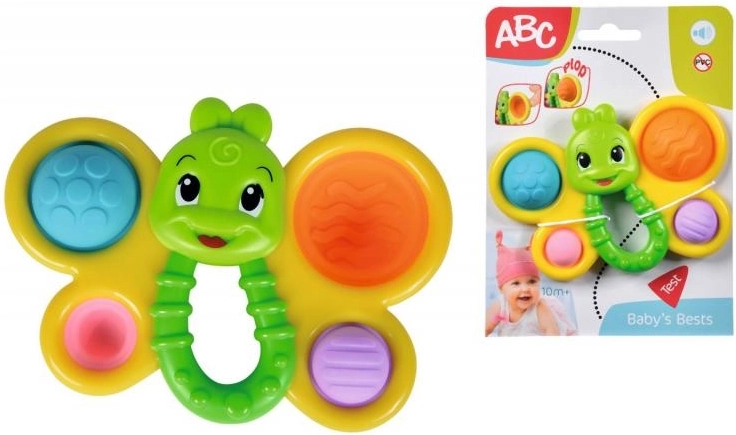 pillangó csörgő babáknak puha töltetekkel és fogantyúval