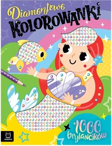 Gyémántos kifestő sellővel – 1000+ öntapadós kövecske