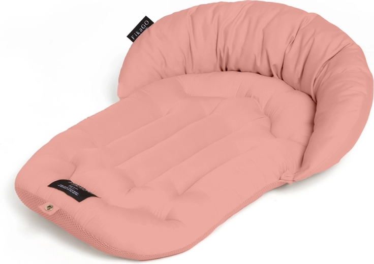 FikaGo puha, párnázott alátét hold alakú párnával, Mushroom Pink, L méret
