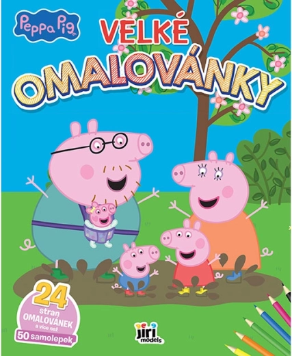 Peppa malac nagy színezőkönyv matricákkal