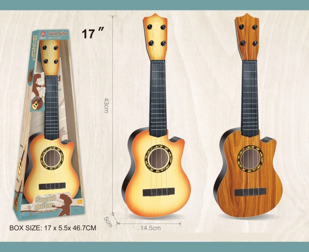 Műanyag gyerekgitár 4 húrral