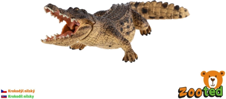 Nílusi krokodil figura, 18 cm