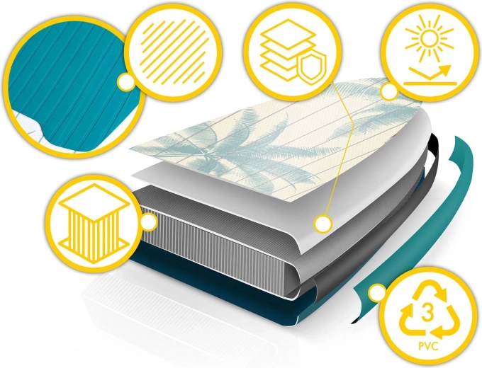 Könnyű és merev Drop Stitch Light szerkezet