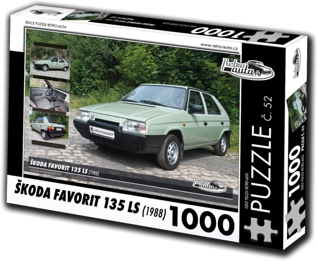 RETRO-AUTA puzzle Škoda Favorit 135 LS 1000 darab