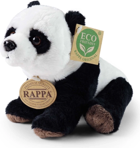 Eco-Friendly ülő plüsspanda, 18 cm