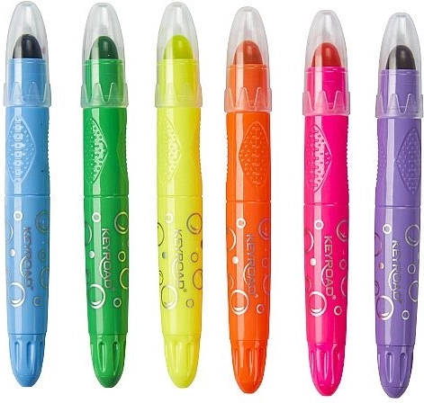 KEYROAD neon gélpasztell készlet, 6 db