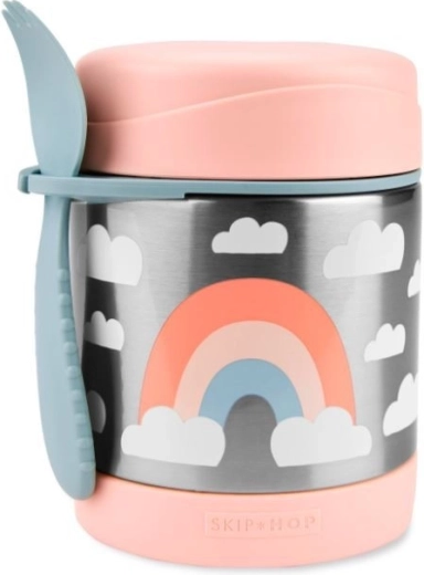 Skip Hop Spark Style ételtermosz kanál-villával, szivárvány 325 ml