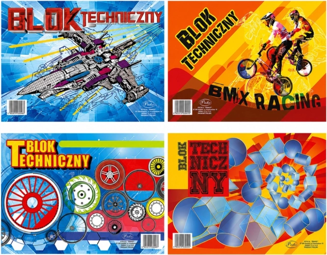 PROTOS fehér műszaki rajzlap tömb A4, 10 lap, 120 g/m² - 1 db