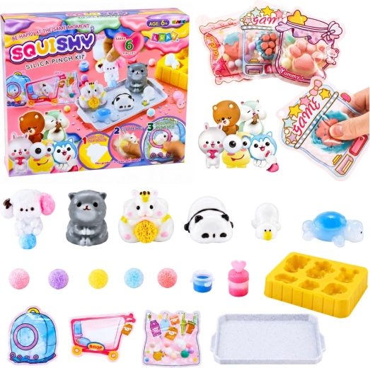 DIY kreatív készlet squishy állatkák készítéséhez szilikon masszával