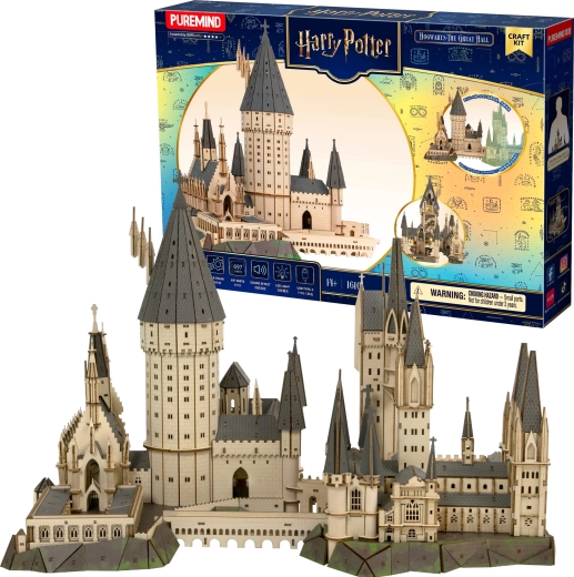 Puremind Harry Potter fa 3D puzzle – Roxfort Nagyterem