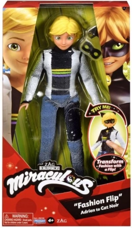 MIRACULOUS Fashion Flip baba: Adrienből Fekete Macskává