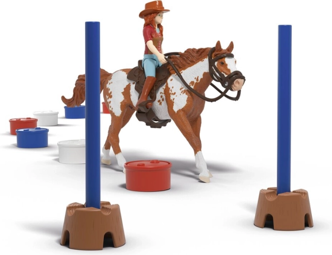 Barrel racing edzés és akadálymunka