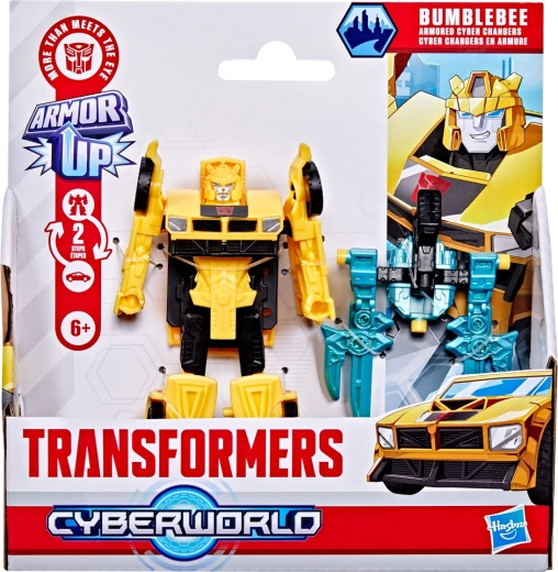 Transformers CYBERWORLD Bumblebee – akciófigura páncéllal és 2 lépéses átalakulással