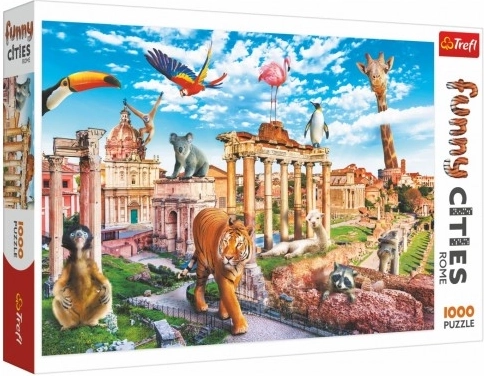 Trefl Funny Cities kirakó – Vad Róma, 1000 darab (68 × 48 cm)