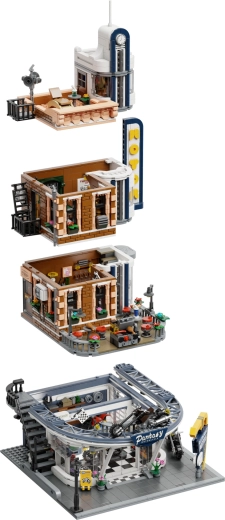 Moduláris városi épület belső hozzáféréssel