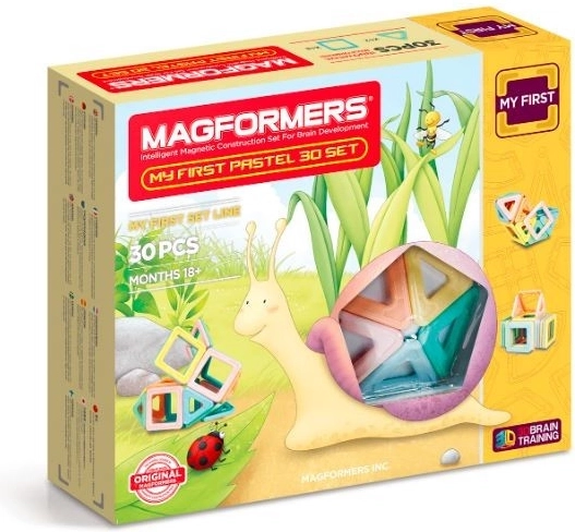 Mágneses építőkészlet Magformers Első Pastelle