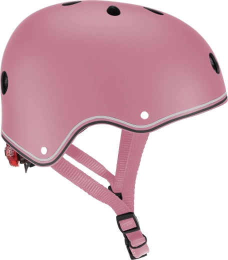 Globber Primo gyermek sisak XS/S LED lámpával, rózsaszín