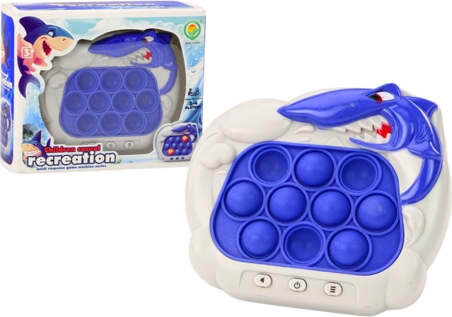 Pop-It Konzol Cápa Fények Hangok Kék