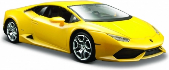 Összerakott Lamborghini Huracan kupé modell sárga 1/24