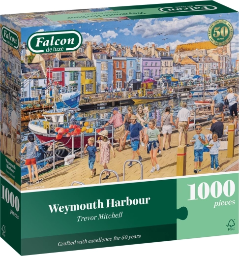 Falcon puzzle Weymouth kikötő 1000 darab