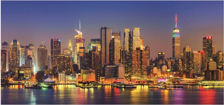 Panorámás puzzle New York felhőkarcolói