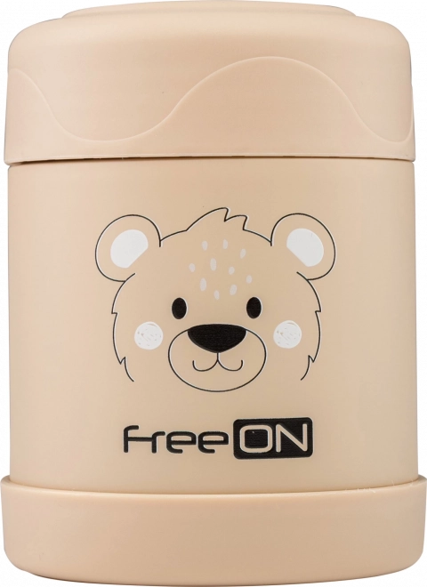 FreeON Étel termosz rozsdamentes acél 350 ml - bézs
