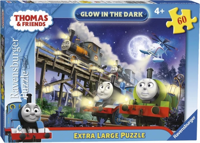 Világító Thomas a gőzmozdony XL puzzle